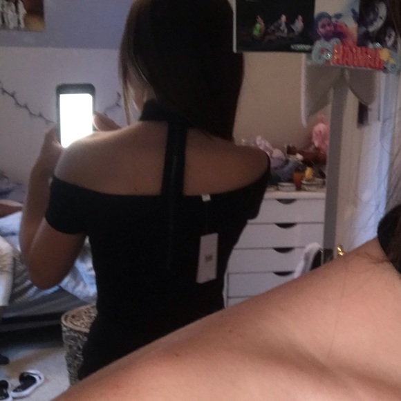 NWT Guess black mini choker dress - Picture 7 of 7